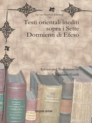 cover image of Testi orientali inediti sopra i Sette Dormienti di Efeso
